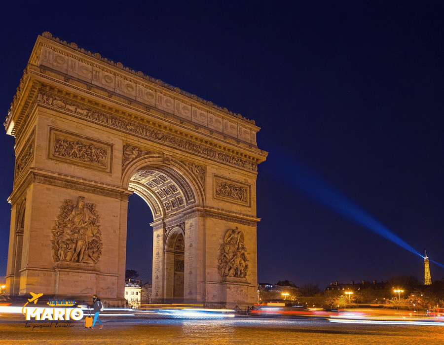 Arco del Triunfo París de noche